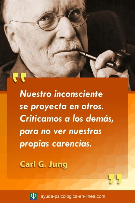 frase Jung proyección inconsciente