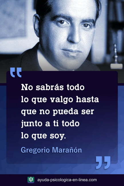 Frase de Gregorio Marañón