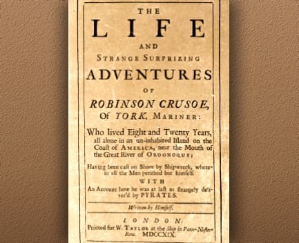 Robinson Crusoe Publicación 1719