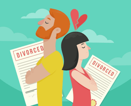 pareja divorciándose