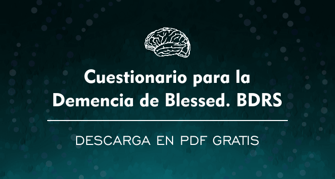 Escala de Demencia de Blessed (BDRS) PDF