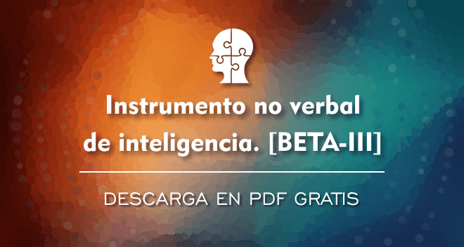Instrumento no verbal de inteligencia (BETA III) PDF