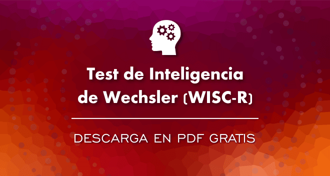 Test de Inteligencia de Wechsler (WISC-R) PDF