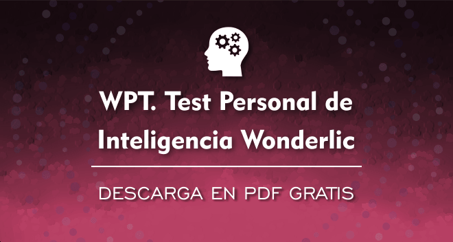 Test de Inteligencia Wonderlic (WPT) PDF