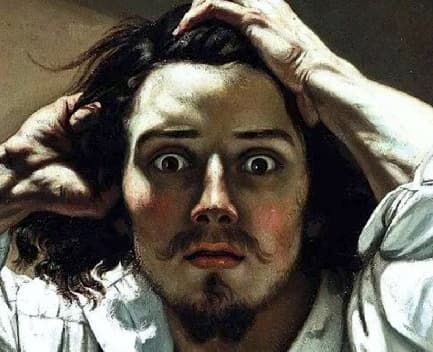 El Desesperado de Gustave Courbet, tratornos psicológicos