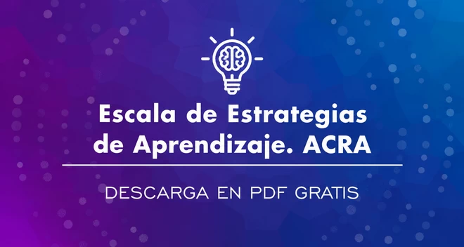 ACRA Escala de estrategias de aprendizaje en PDF