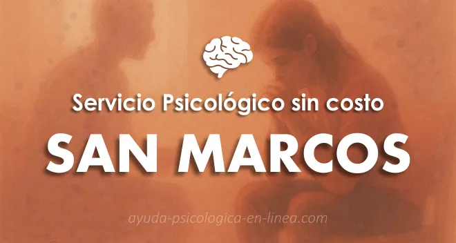consulta psicológica gratis en San Marcos